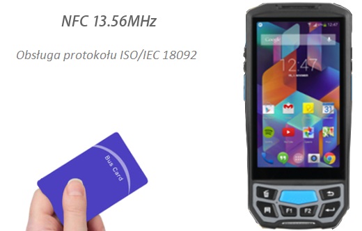 Odporny na upadki Terminal Mobilny MobiPad U93 z drukark termiczn 2D NFC RFID HF